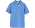 Детское поло Lacoste Kids Petit Pique из хлопкового пике с вышитым крокодилом