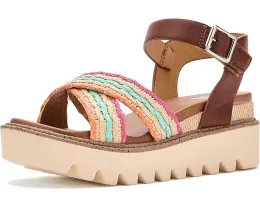 Детские сандалии Mia Kids Zhella на танкетке с плетеными ремешками