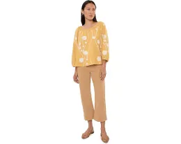 Джинсы Petite Hannah Mid Rise Crop Flare Hugger от Liverpool Los Angeles соломенного цвета