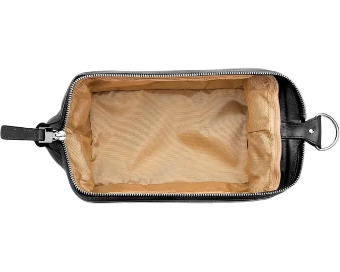 Дорожная косметичка Bosca на 10 дюймов из состаренной кожи с крючком