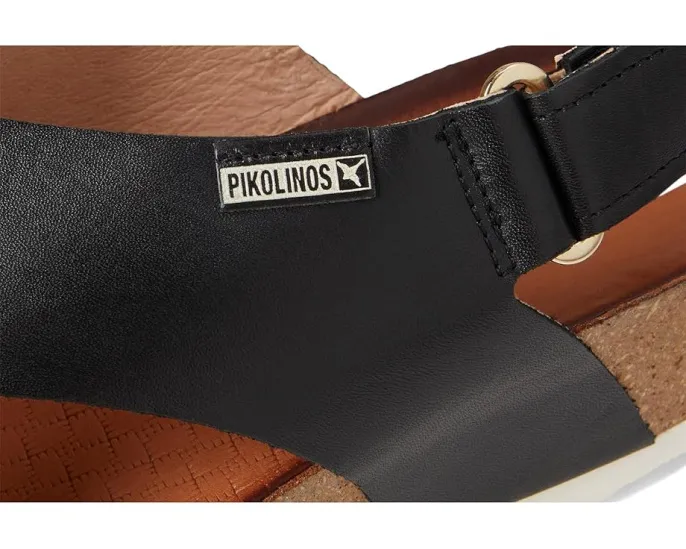 Сандалии Mahon W9E-0912 из телячьей кожи с пробковой стелькой и платформой от PIKOLINOS
