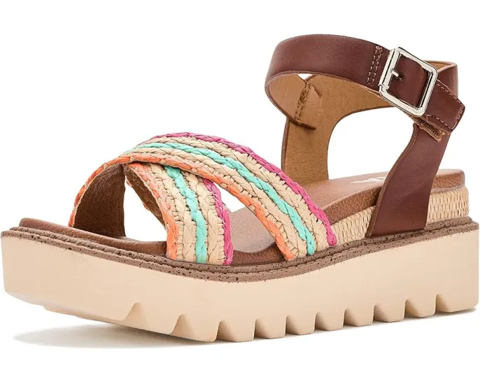 Детские сандалии Mia Kids Zhella на танкетке с плетеными ремешками