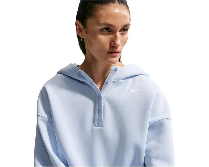 Nike Sportswear Phoenix Fleece худи оверсайз с капюшоном и планкой на пуговицах