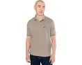 Поло Armani Exchange из стрейч-хлопка пике с классическим кроем и коротким рукавом