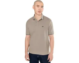 Поло Armani Exchange из стрейч-хлопка пике с классическим кроем и коротким рукавом