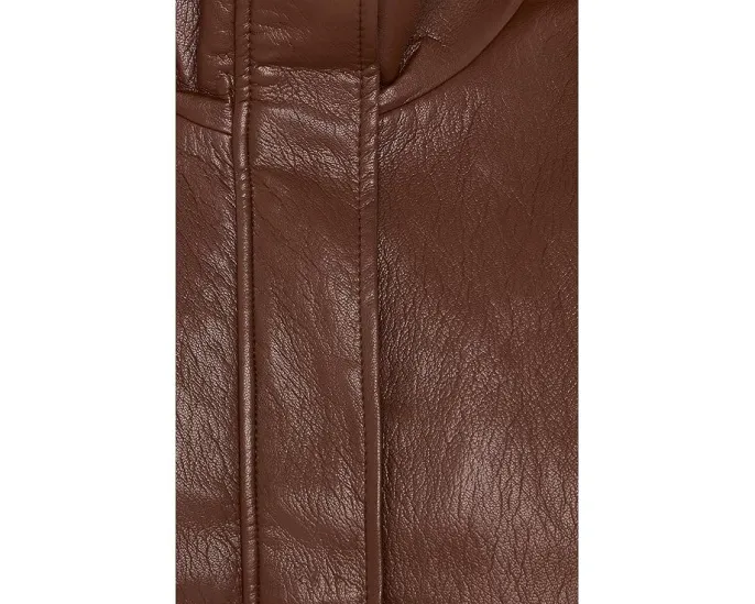 Куртка Wren из полиуретановой кожи с опущенным плечом KUT from the Kloth