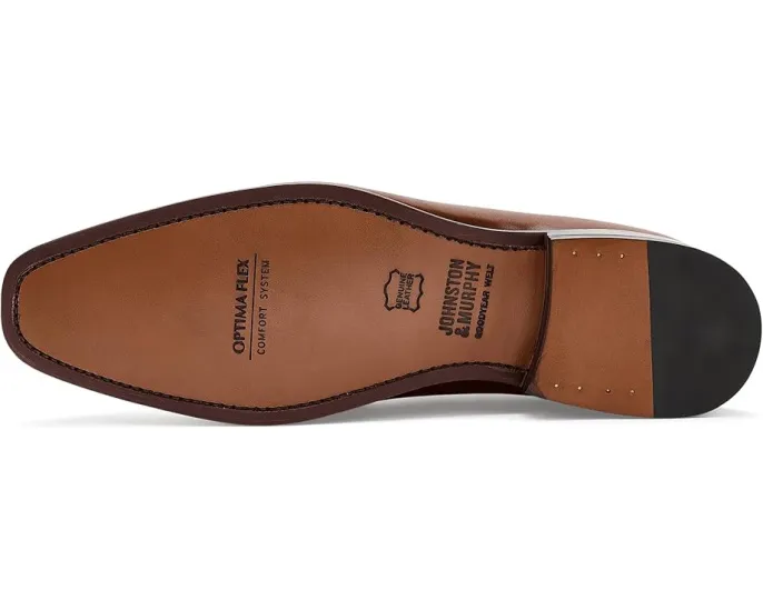 Туфли Oxford Ashton Plain Toe Johnston & Murphy из цельно зернистой кожи