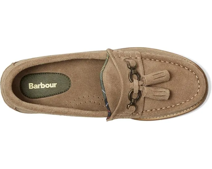 Лоферы Barbour Jen из замши с кисточкой и квадратным каблуком