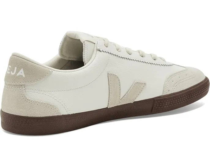 Кроссовки VEJA Volley из кожи с круглым носком и резиновой подошвой