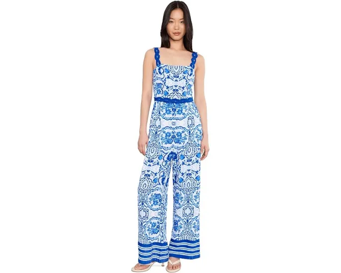 Комбинезон Printed с квадратным вырезом от Adrianna Papell