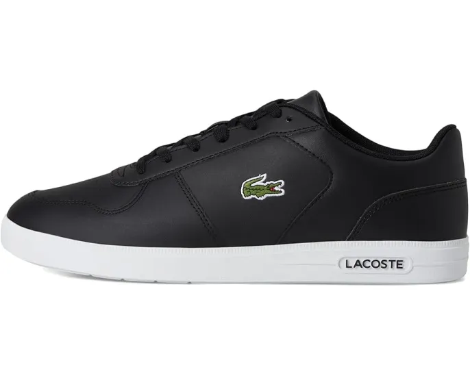 Кроссовки T-base из кожи с вышитым крокодилом Lacoste