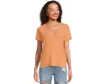Madewell Northside V-Neck Tee из 100% хлопка с прямым подолом