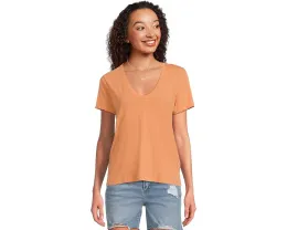 Madewell Northside V-Neck Tee из 100% хлопка с прямым подолом