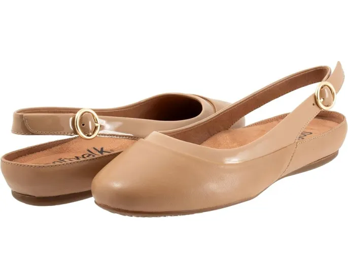 Туфли SoftWalk Sheffield из кожи с застежкой на пряжку и съемной стелькой