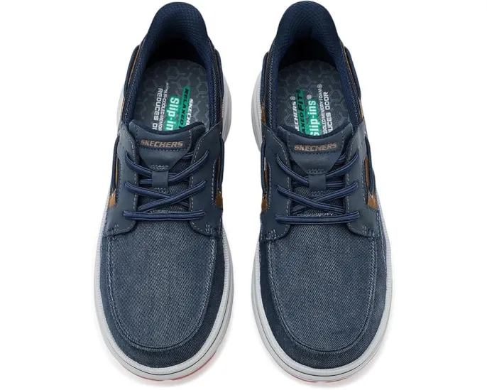 SKECHERS Troutt Davey слипоны на шнурках-резинках с памятью формы