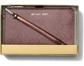 Кожаный кошелек на запястье MICHAEL Michael Kors Jet Set Double Zip