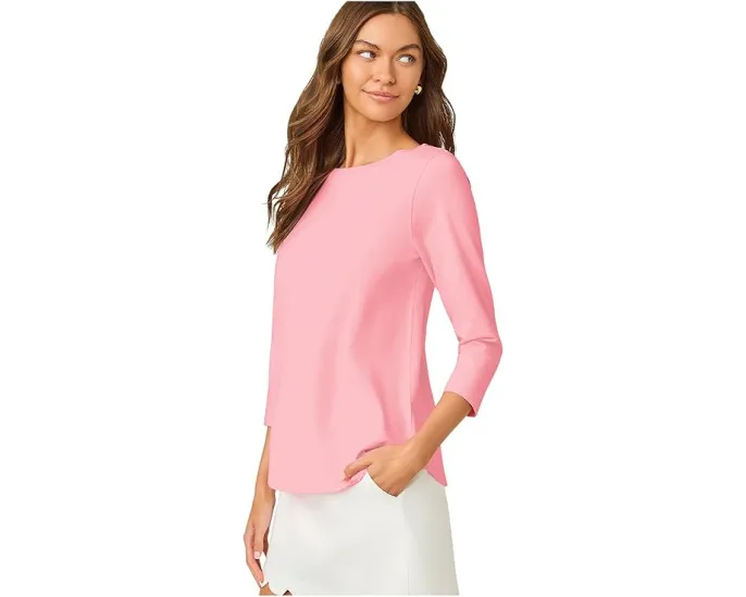 Топ Key West с рукавом 3/4 и лодочкой от Lilly Pulitzer