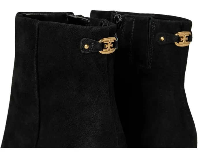 Ботильоны Saige Sam Edelman с архитектурным каблуком и застежкой-молнией