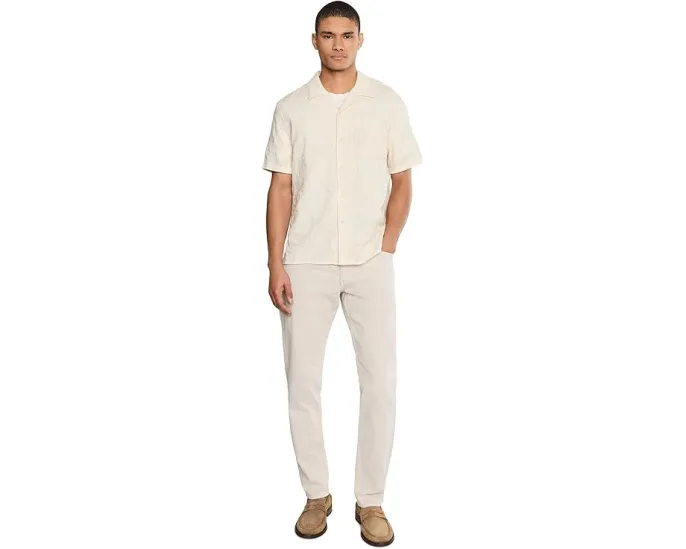 Рубашка Vince с коротким рукавом и вышитым цветочным узором