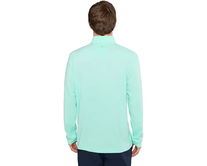 Vineyard Vines Полузип Performance Club из ткани с защитой от складок