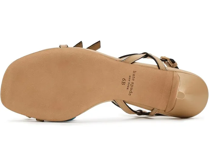 Сандалии на каблуке kitten heel Kate Spade New York Loop с ремешками и квадратным носком