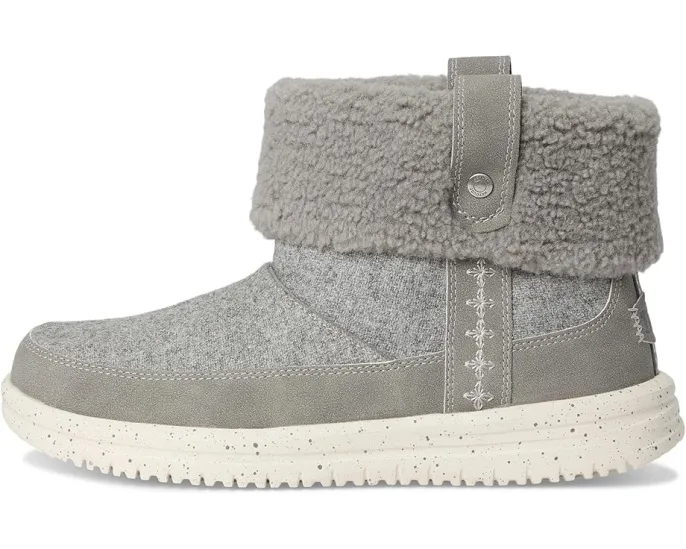 Ботинки Hey Dude Camden Cuff Wool Cozy с хлопковым верхом и водоотталкивающей кожей