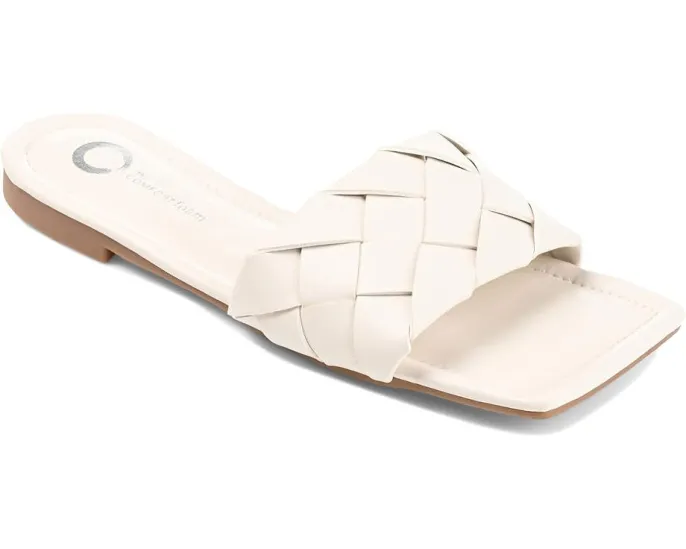 Сандалии Journee Collection Cassay с квадратным носком и низким каблуком