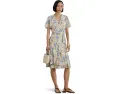 Платье Floral Crinkle Georgette Surplice от Lauren Ralph Lauren