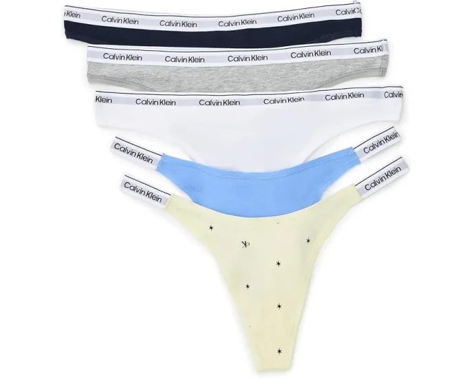 Icon Logo Mixed Thong 5-Pack