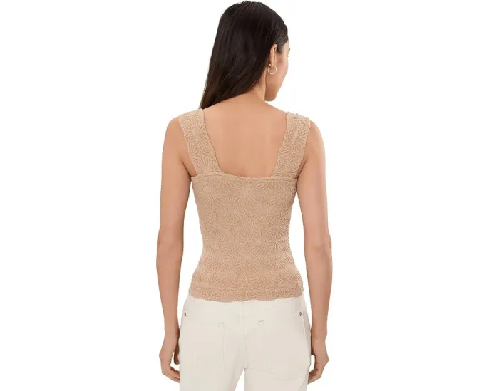 Топ Free People Love Letter Cami с цветочным жаккардом и рюшами