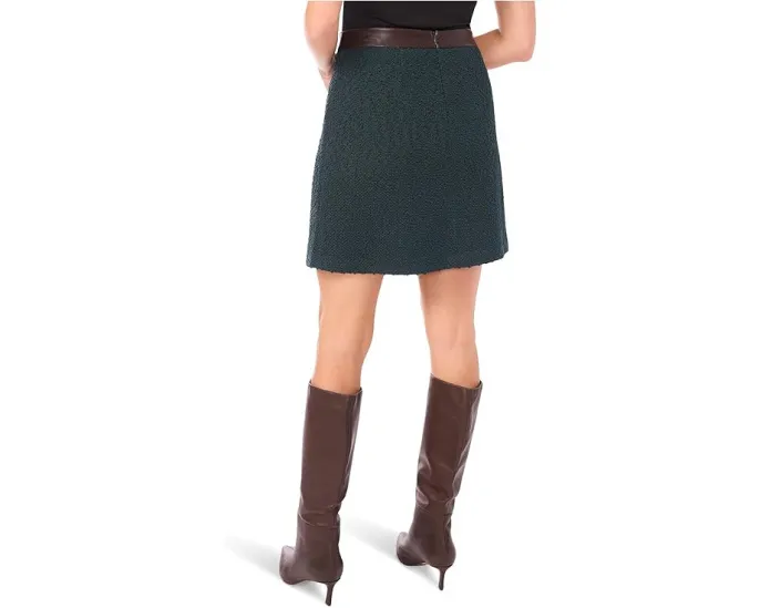 Мини-юбка Vince Camuto с контрастным поясом и карманами