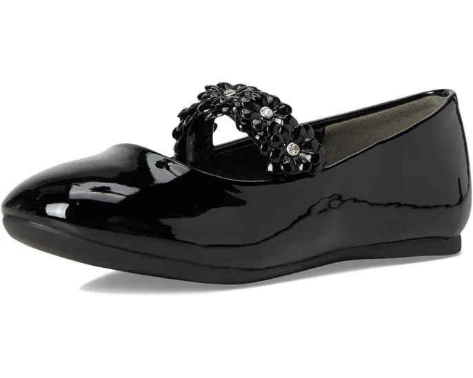 Балетки Rozy для девочек с эластичным ремешком и декором