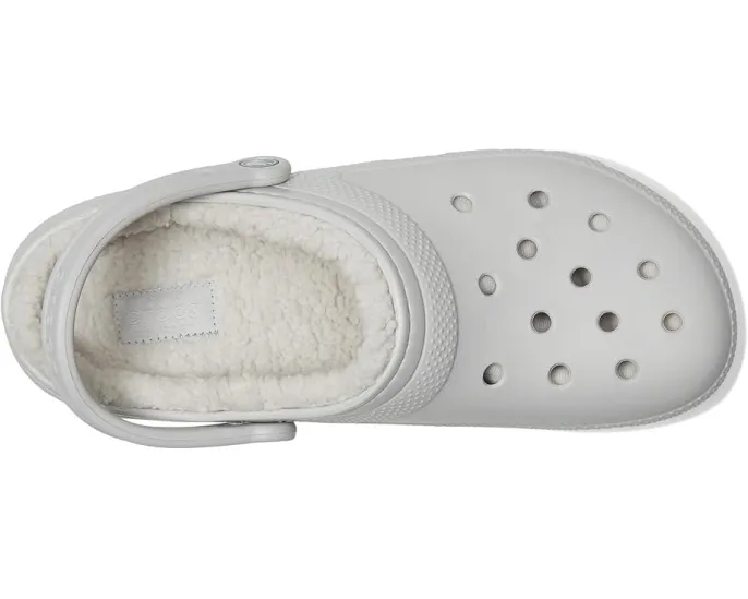 Классические утепленные кроксы Crocs с искусственным мехом и регулируемым ремешком