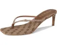 Босоножки GUESS Mayan на тонком каблуке с ремешком стразами