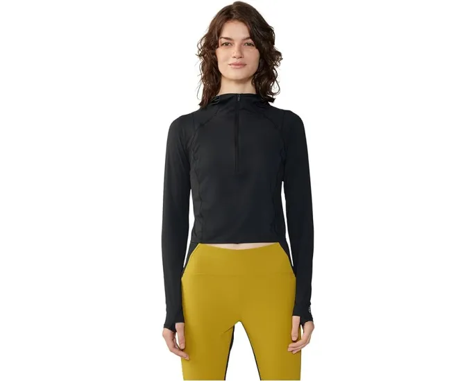 Кроп-худи Mountain Hardwear Crater Lake Crop Zip с защитой UPF 50