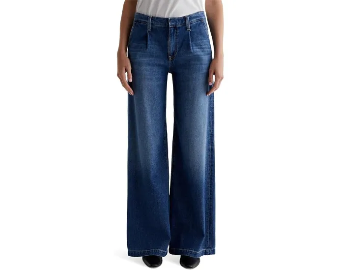 AG Jeans брюки палаццо Stella Wide Leg с защипами в стиле Прованс