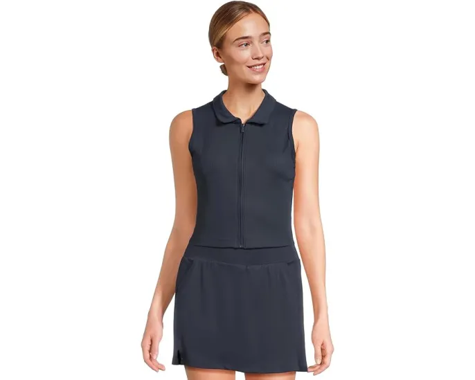 Безрукавка-поло TravisMathew Midline с молнией и ребристой отделкой