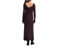 Платье Madewell Nova Vneck Snowy с длинными рукавами и V-образным вырезом