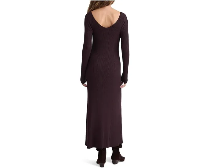 Платье Madewell Nova Vneck Snowy с длинными рукавами и V-образным вырезом