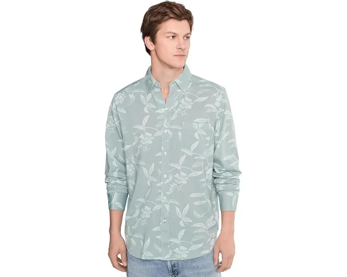 Длинная рубашка Tommy Bahama San Lucio Gardenia с воротником и манжетами на пуговицах