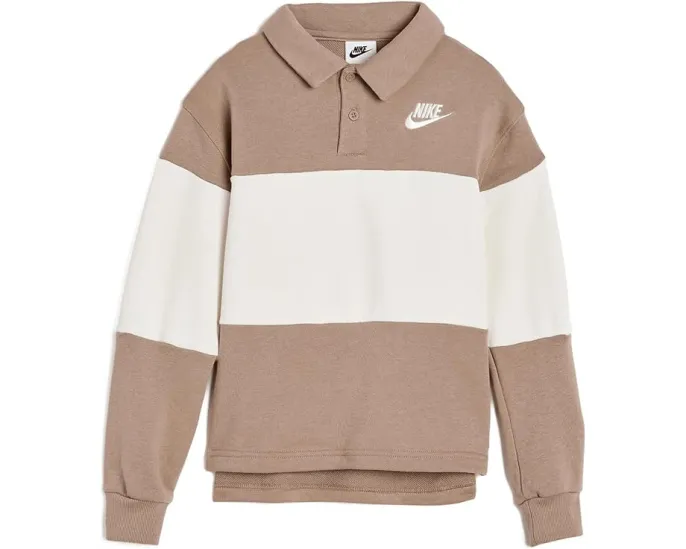 Поло Nike Futura с длинным рукавом на пуговицах