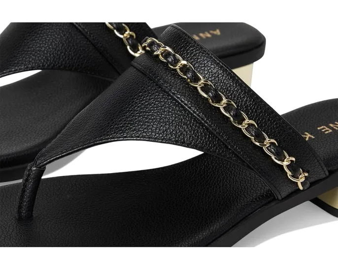 Сандалии Anne Klein Taylor на каблуке с перекрещивающимися ремешками и цепочкой