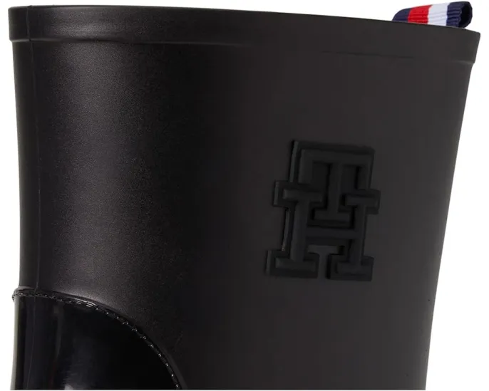 Резиновые сапоги Tommy Hilfiger Kippa 2 на устойчивом каблуке с фирменной фурнитурой
