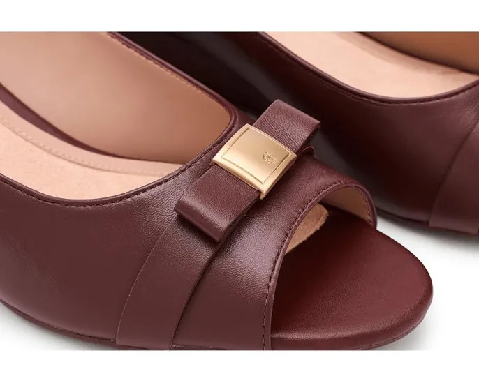 Туфли Cole Haan Go-to Malta Peep Toe Bow на платформе