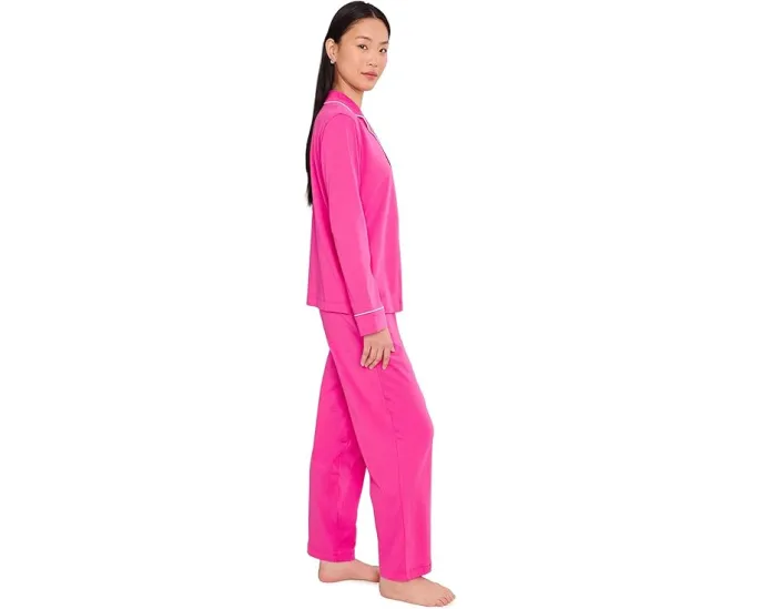 Пижамный комплект Lauren Ralph Lauren с длинным рукавом и брюками 7/8