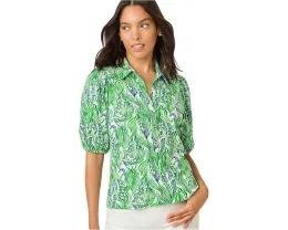 Вязаный топ Bingley с воротником и пышными рукавами Lilly Pulitzer