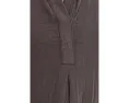 Gauze 1/2 Sleeve Swing Shirtdress