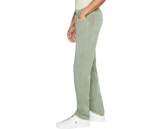 Тонкие прямые брюки Everett Sulfur Spruce Green с эластаном от AG Jeans