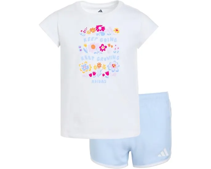 Детский комплект adidas Kids: футболка с коротким рукавом и короткие шорты