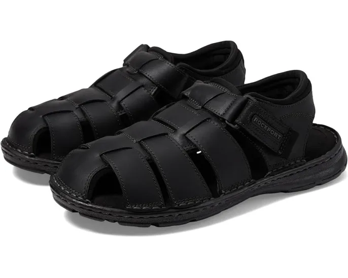 Сандалии Rockport Darwyn Fishermen из натуральной кожи с регулируемой застежкой